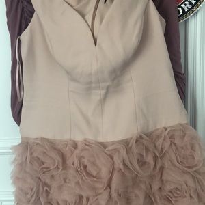 Bcbg dress nude size 12